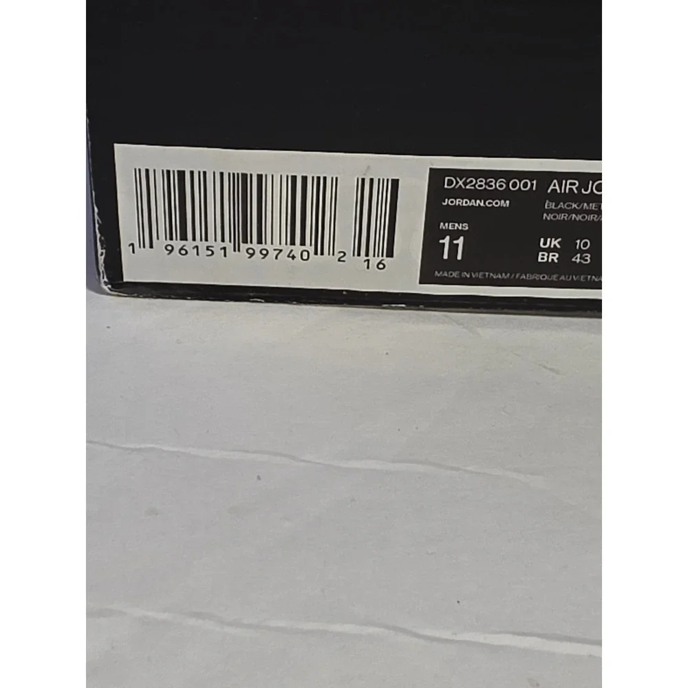 Nike Air Jordan 6 Retro Chrome‎ Metallic Silver Black DX2836-001 Mens Size 11